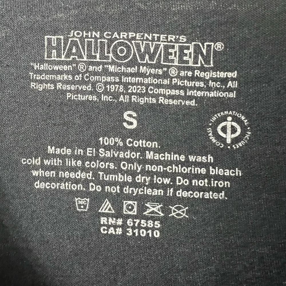 Halloween Michael Myers Boogeyman Black T-Shirt - Picture 3 of 6